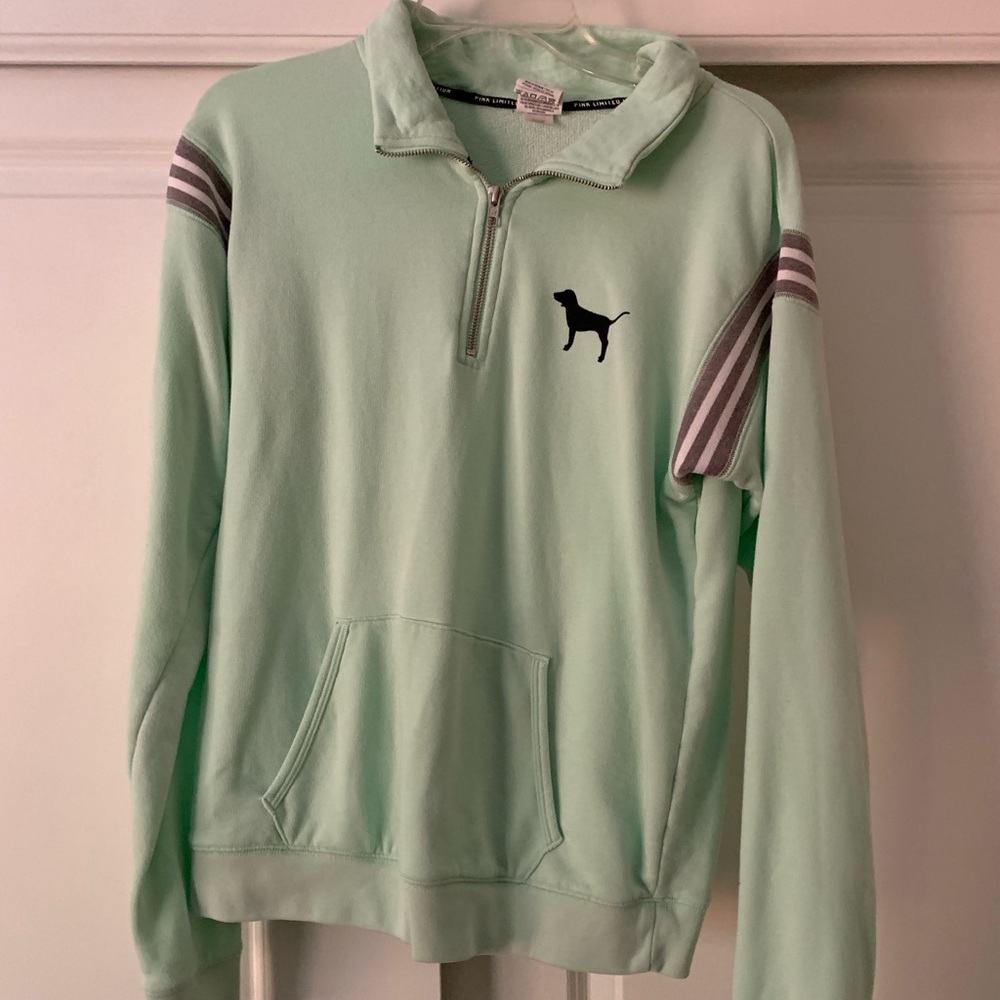 Pink quarter zip